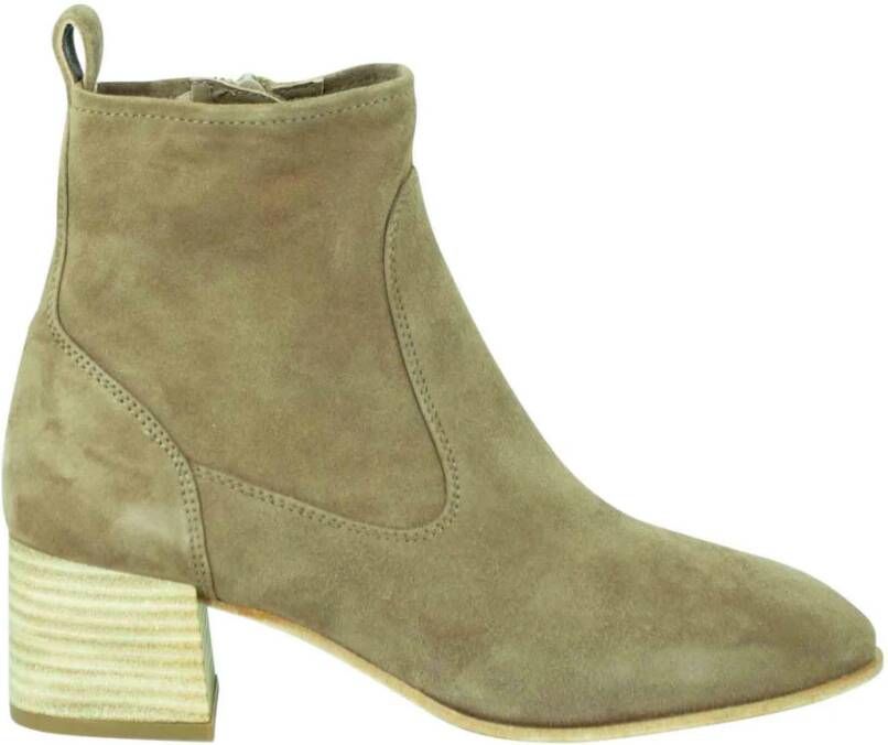 Unisa Enkellaarsjes Beige Dames