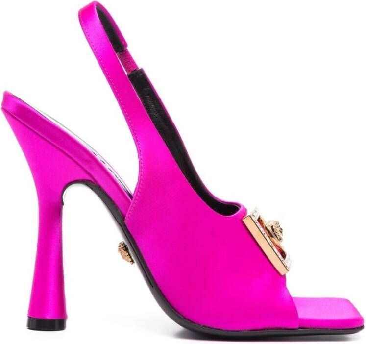 Versace Hoge hiel sandalen , Roze, Dames