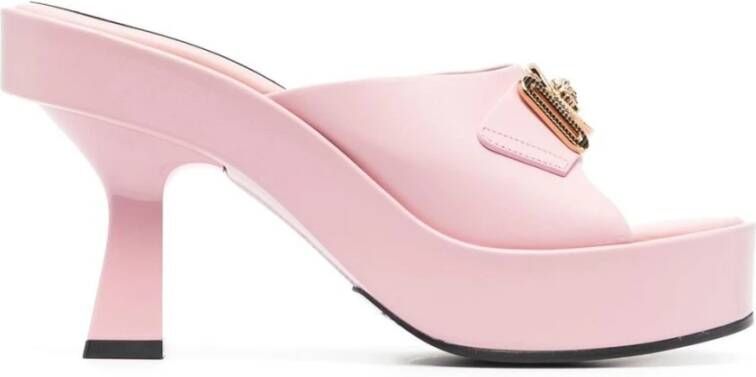 Versace Hoge hiel sandalen , Roze, Dames