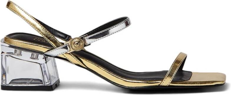 Versace Jeans Couture Linea Fondo Twiggy Dis. 51 sandalen , Geel, Dames