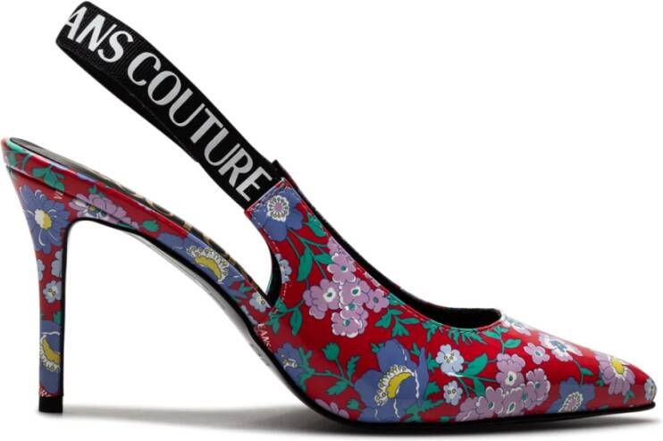 Versace Jeans Couture Regalia barokke slingback pompen , Rood, Dames