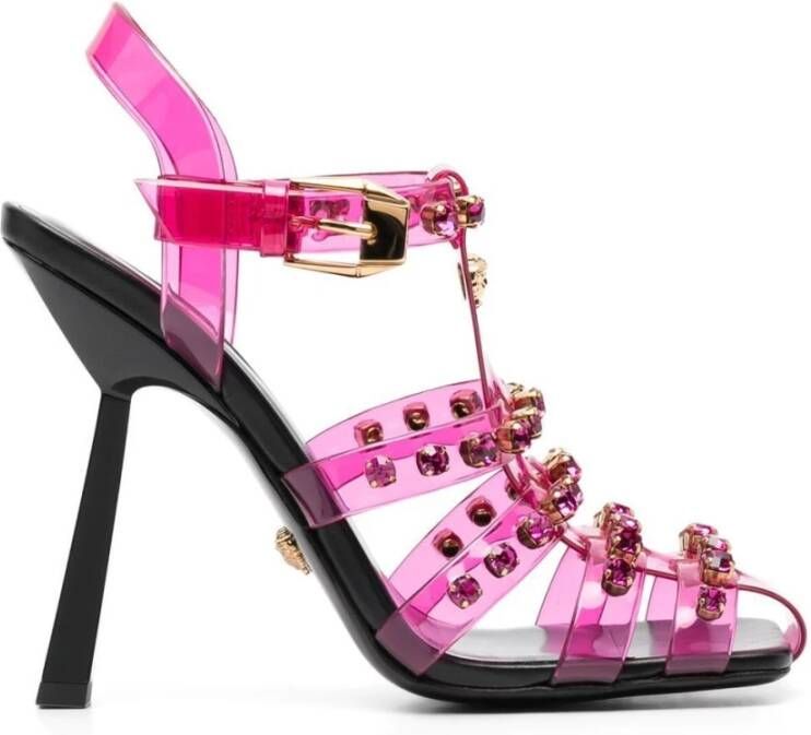 Versace Medusa Cage Sandalen , Roze, Dames
