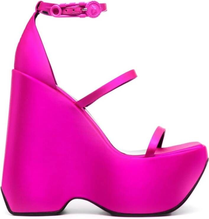 Versace Triplatform Sandals , Roze, Dames