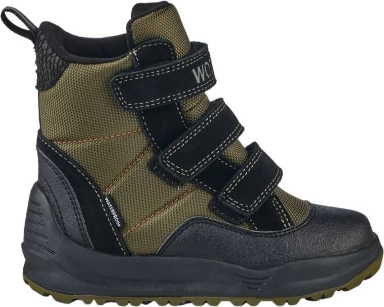 Woden Adrian Boot Kids Dark Olive , Groen, Heren
