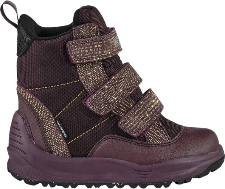 Woden Adrian Boot Pearl Fudge , Paars, Dames