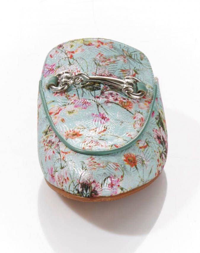 alba moda Muil met bloemendessin Mint