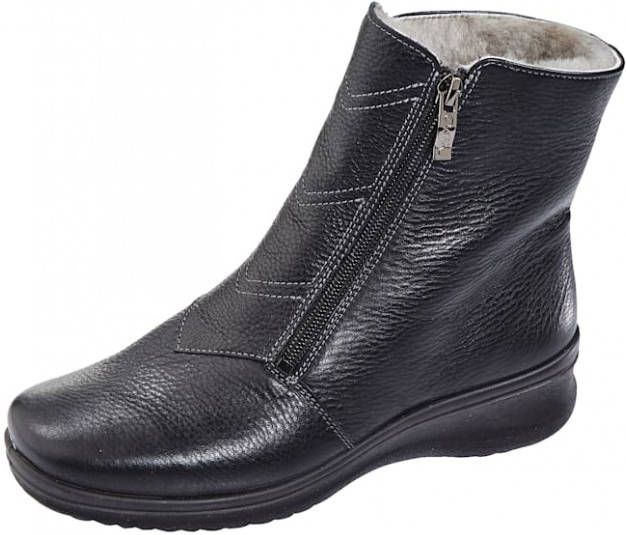 Ara Enkellaarsje met warme voering van lamsvacht Zwart