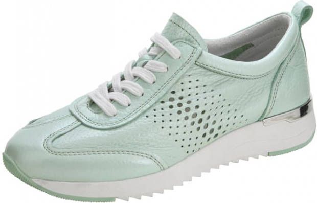 Caprice Sneaker van zacht hertennappa Mint