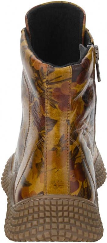Naturläufer Hoge veterschoen met praktische rits aan de binnenkant Okergeel