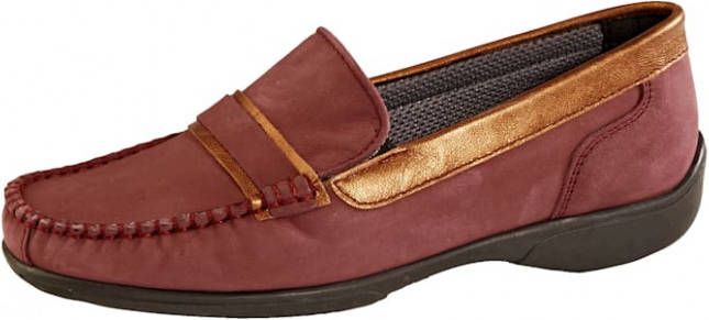 Naturläufer Mocassin Bordeaux