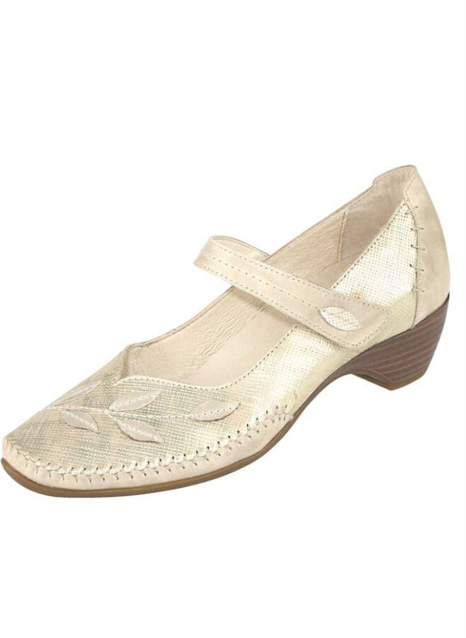 Naturläufer Pump met siernaden Beige