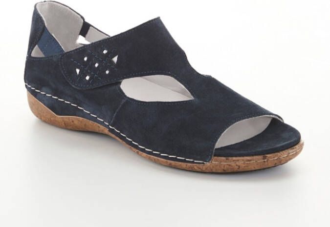 Naturläufer Sandaaltje met harmonieuze details Donkerblauw