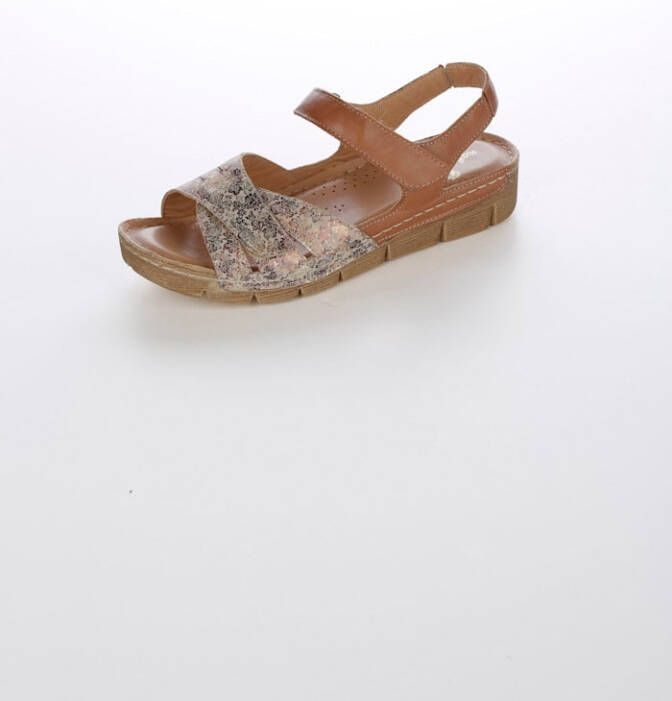 Naturläufer Sandaaltje met klittenband Bruin/Beige