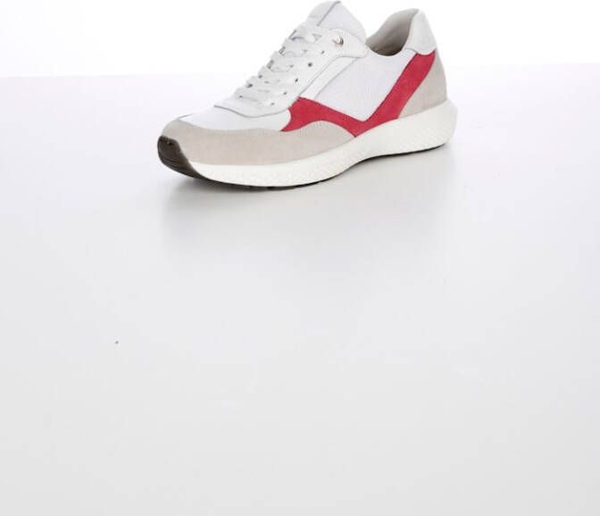 Naturläufer Veterschoen in modern design Wit/Pink