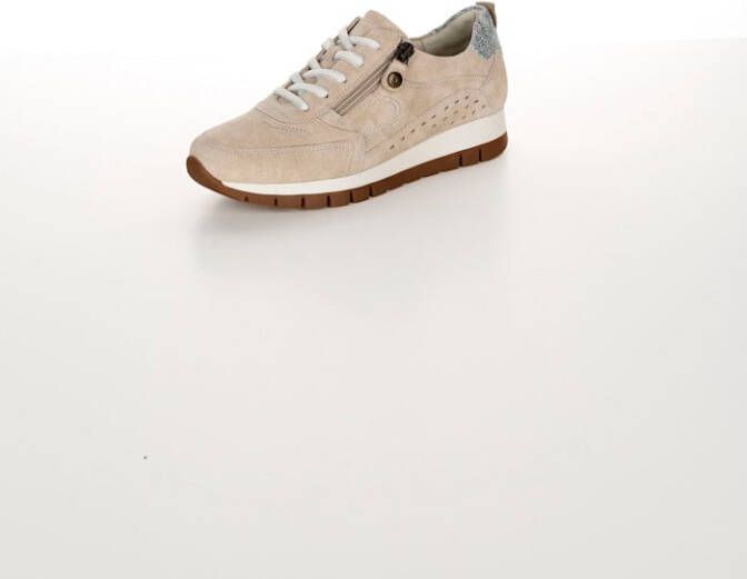 Naturläufer Veterschoen met rits opzij Beige