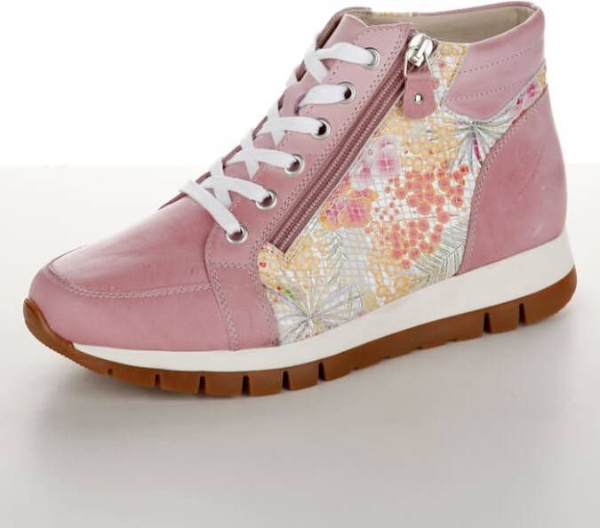 Naturläufer Veterschoen met rits opzij Roze