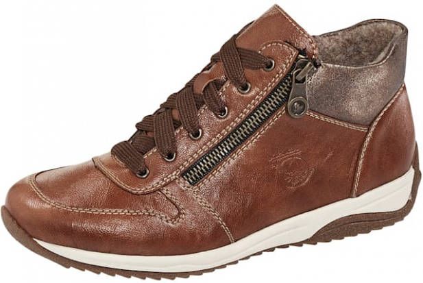 Rieker Hoge veterschoen Cognac
