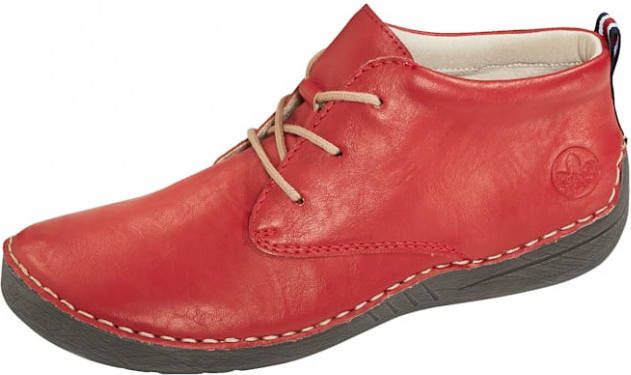 Rieker Hoge veterschoen Rood