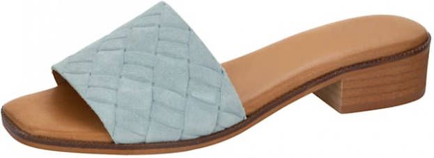 Studio W Muiltje in fraaie gevlochten look Mint