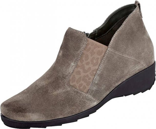 Waldläufer Enkellaarsje in klassieke look Taupe