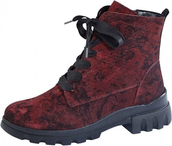 Waldläufer Hoge veterschoen Rood