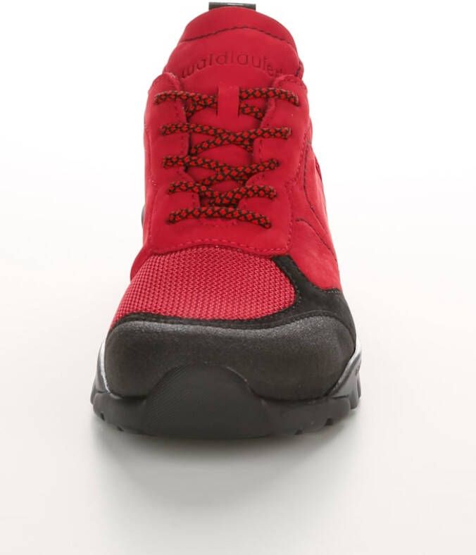Waldläufer Wandelschoen met stretchinzet Rood