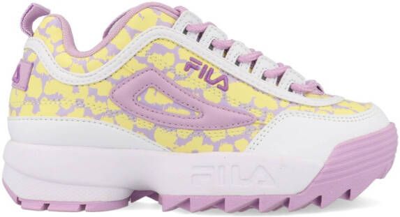 Fila Kids Disruptor FFK0115.43107 Wit/Paars/Geel