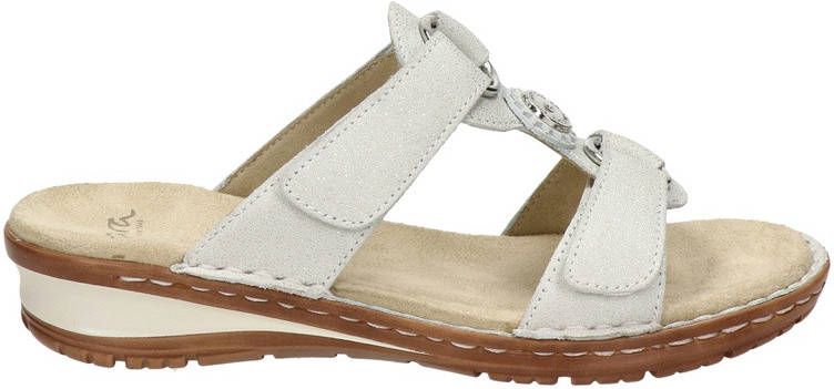 Ara comfort leren slippers ecru