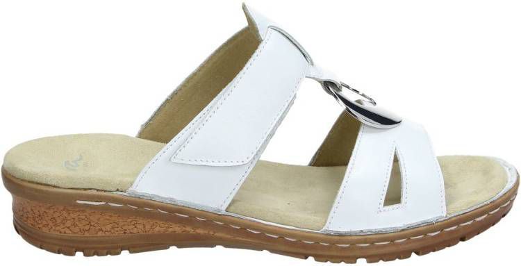 Ara leren slippers wit