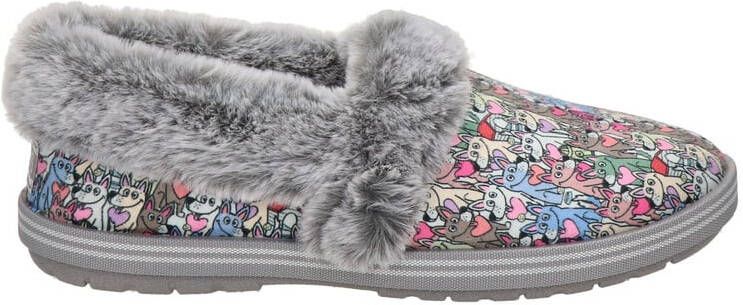 Bobs from Skechers pantoffels met all over print grijs