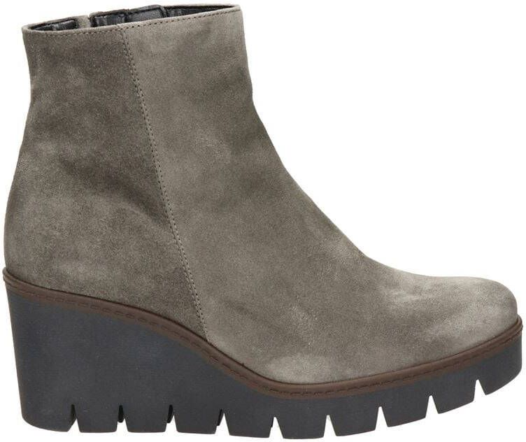 Gabor suède enkellaarzen taupe