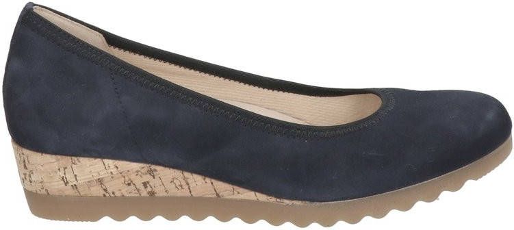 Gabor suède pumps donkerblauw