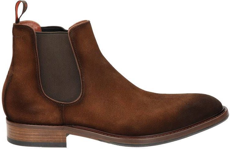 Greve suède chelsea boots bruin