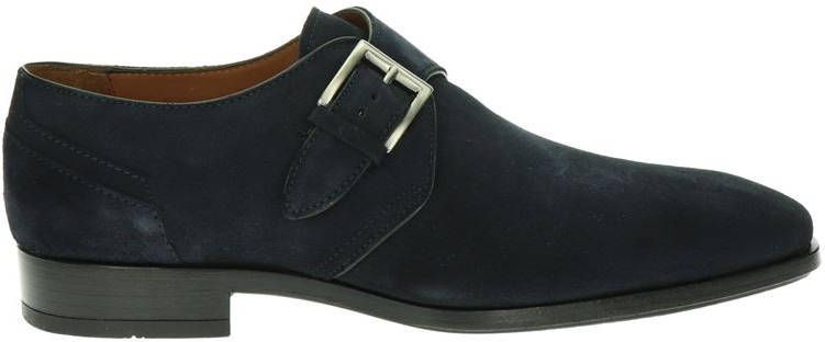 Greve suÃ¨de gespschoenen donkerblauw