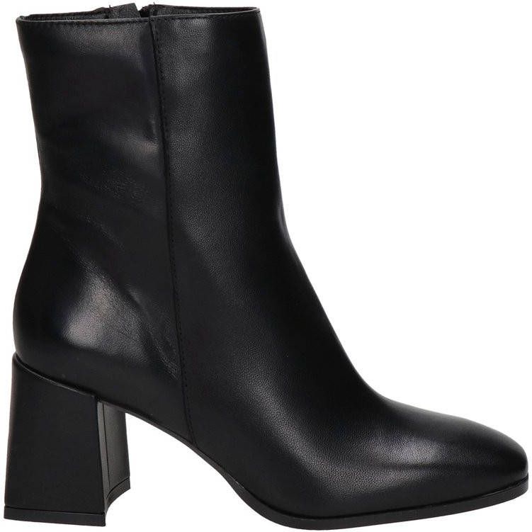 Nelson leren enkellaarzen zwart