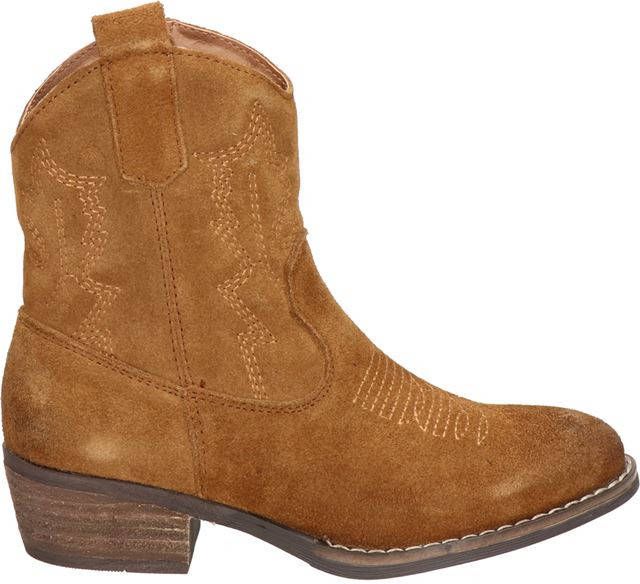 Nelson Kids suède cowboylaarzen cognac