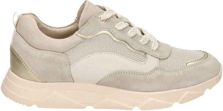 Nelson leren chunky sneakers beige