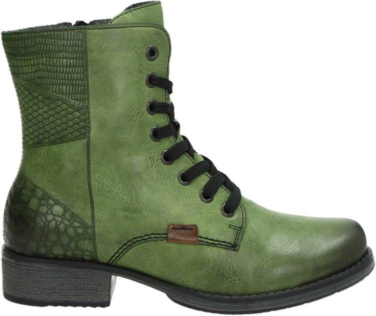 Rieker rits- & gesloten boots groen