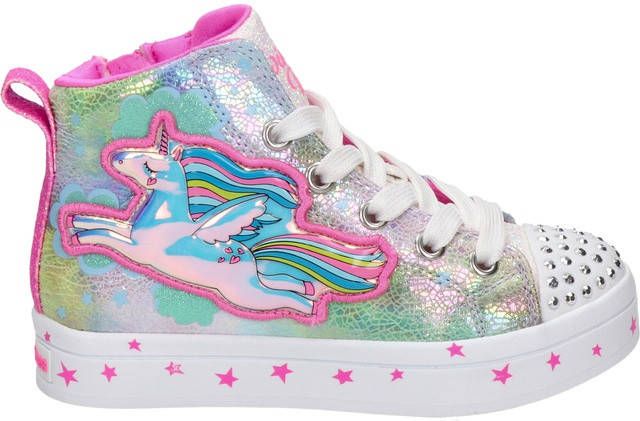 Skechers Twinkel Toes hoge sneakers met lichtjes roze/multi