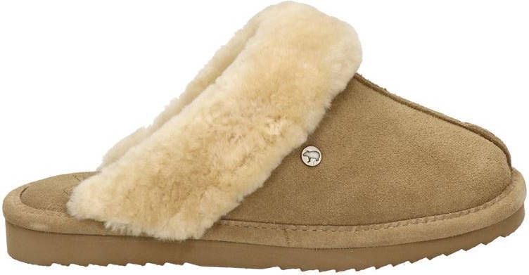 Warmbat Australia Lismore suède pantoffels camel