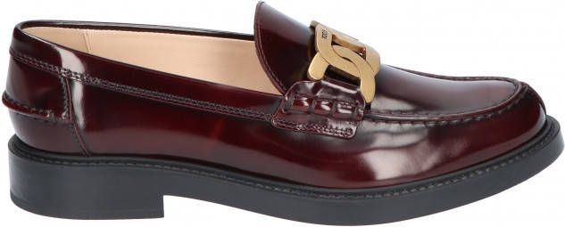 Tod's Loafers in Leather Bordeaux Instapschoenen