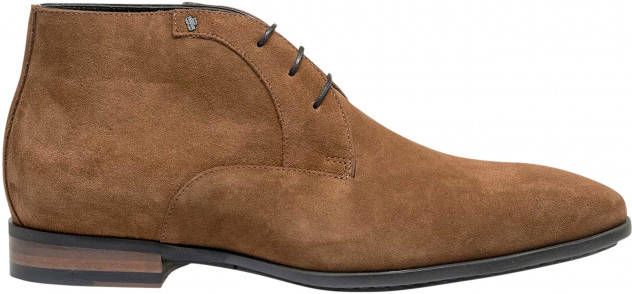 Floris van Bommel Chukka veterschoen van suè, de