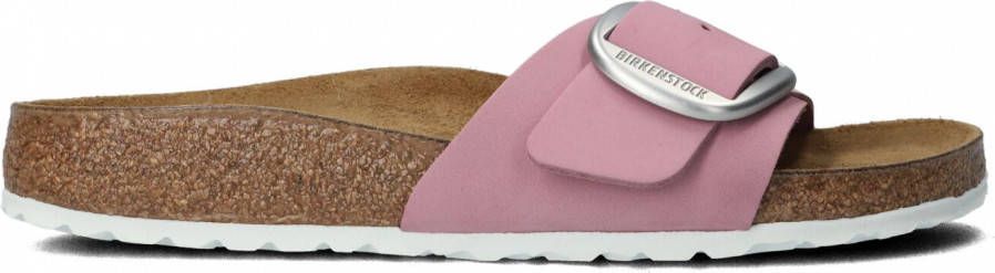 Birkenstock Madrid nubuck leather big buckle orchid narrow