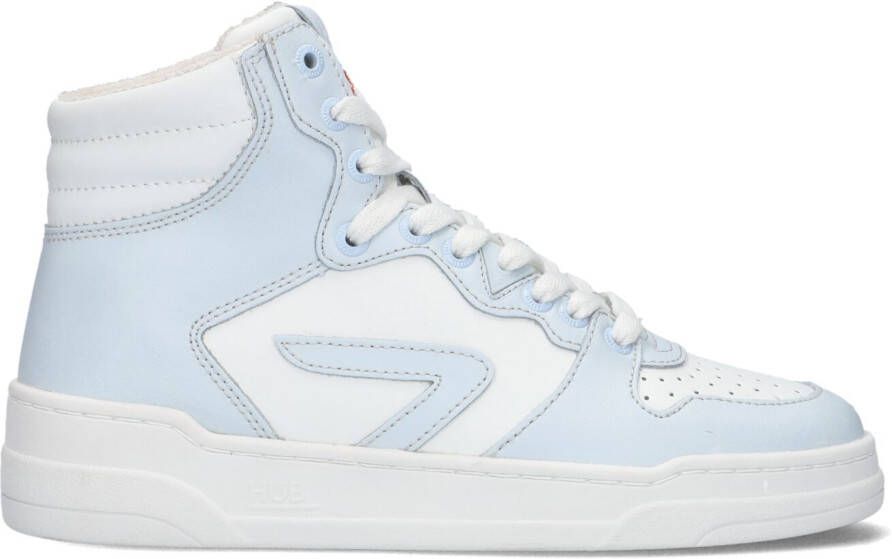 HUB Blauwe Hoge Sneaker Court z High