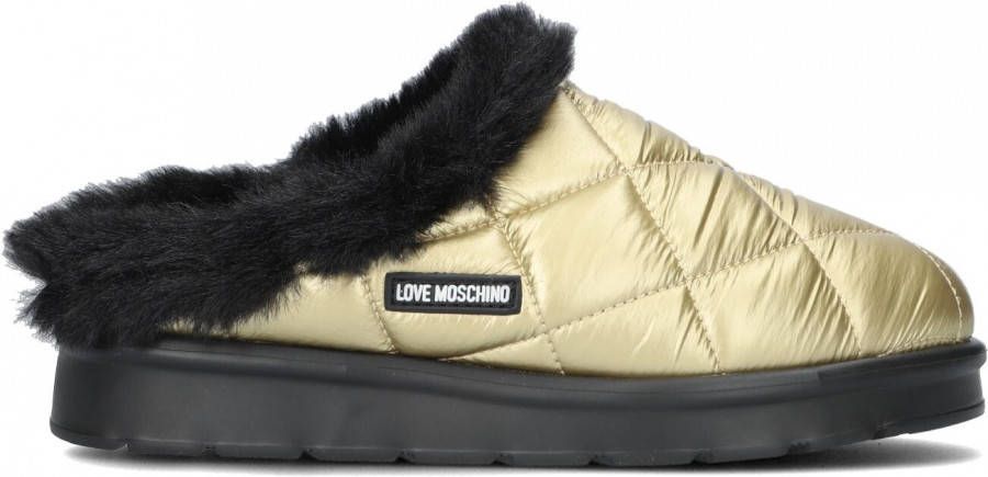 Love Moschino Gouden Pantoffels Ja10363