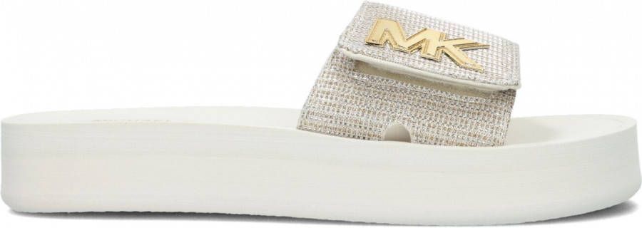 Michael Kors Damesschoenen slippers plat glijden 40s1mkfa1d , Grijs, Dames