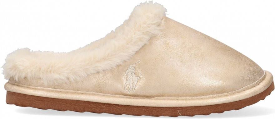 Polo Ralph Lauren Gouden Pantoffels Charlotte Scuff