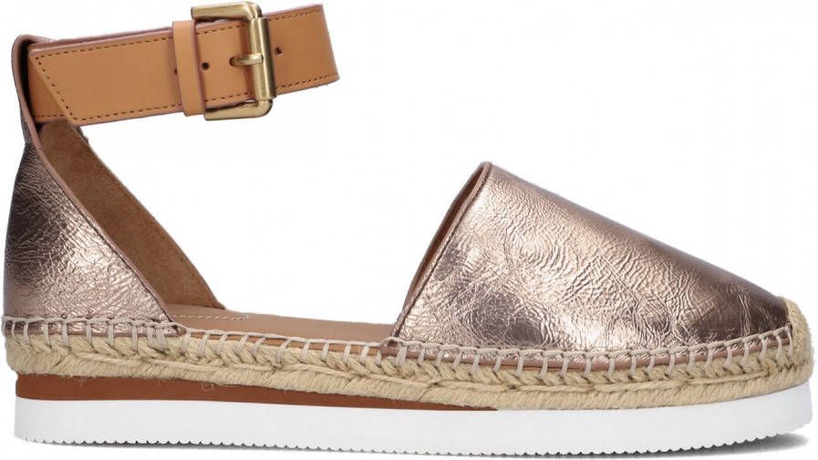 See By Chloé Gouden Espadrilles Glyn