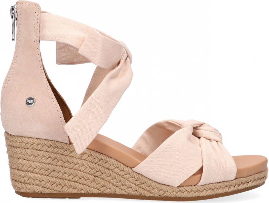 Ugg Yarrow Sandales voor Dames in Natural Canvas,, Suede