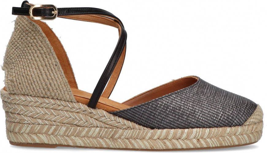 Unisa Zwarte Espadrilles Caude